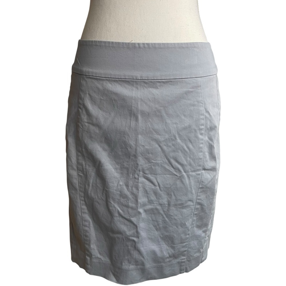 Express A-Line Pencil Skirt Light Blue